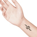temporary tattoo preview image Tribal 3, For woman and childeren, skin safe tattoo, Ephemeral Tattoo Stamp for Body and Arm, Water Resistant