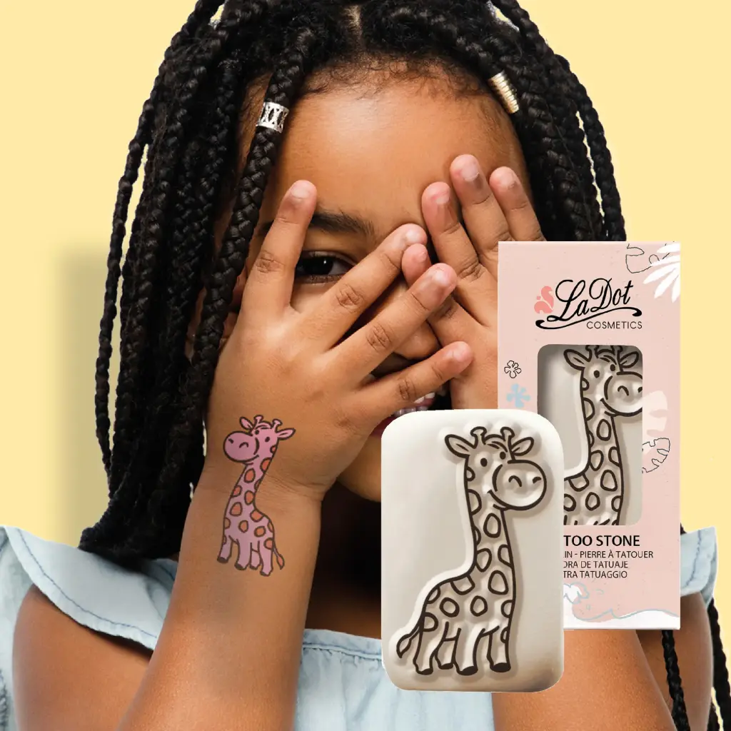 Tijdelijke tattoo giraffe 