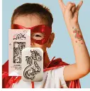 Tijdelijke tattoo kids draak 