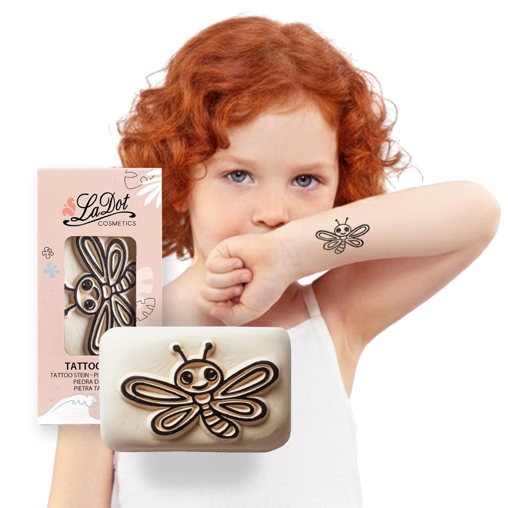 Tijdelijke tattoo libelle